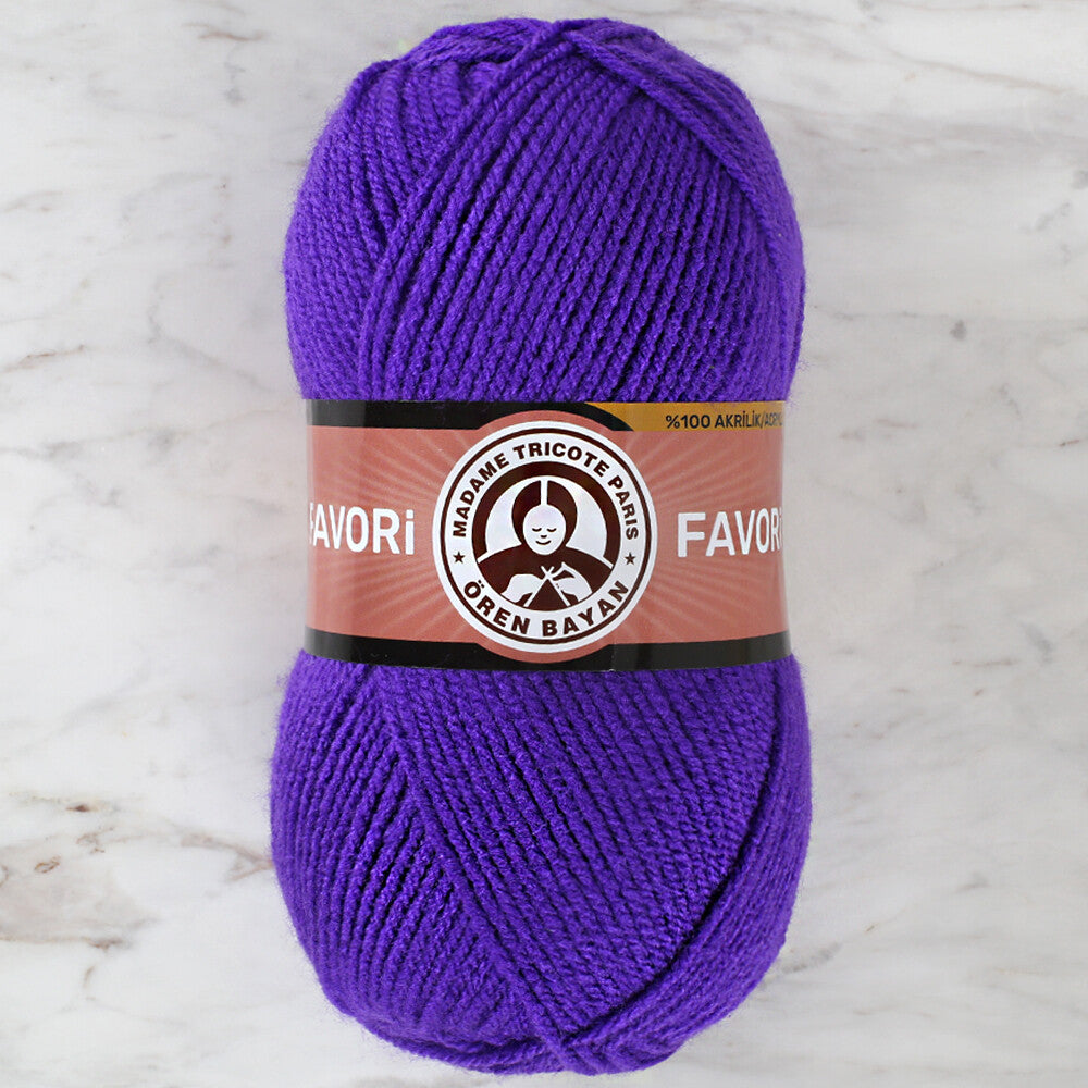 Örenbayan Favori Mor El Örgü İpi - 220